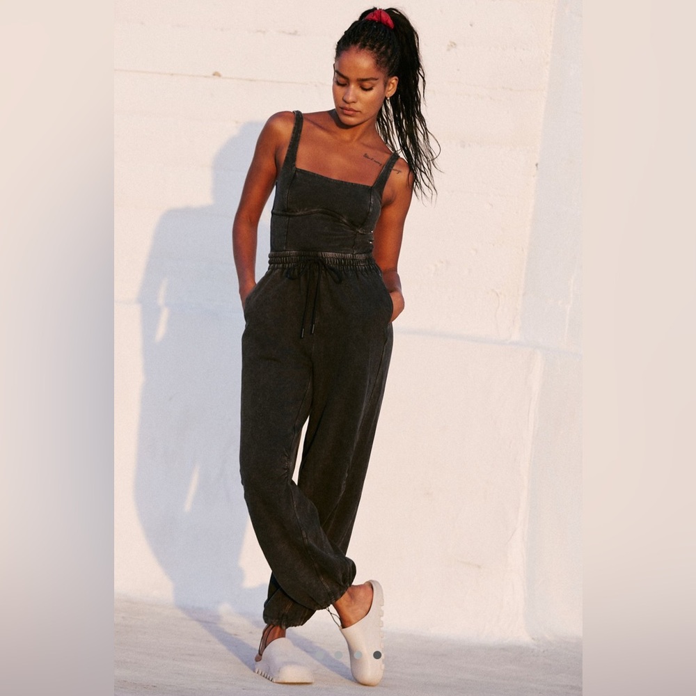 FP Movement by Free People Black inbound onesie M Gray Women’s Jumpsuit